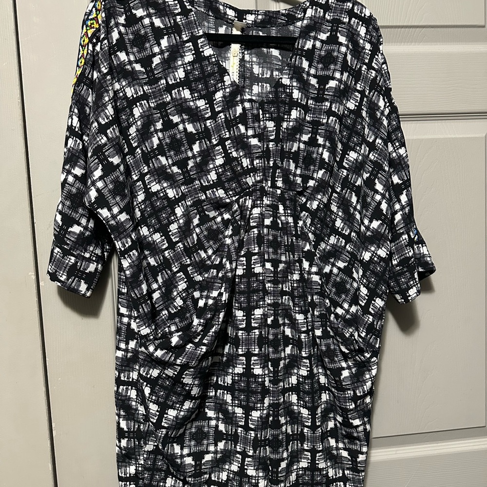 Uncle Frank Black and White Mini Dress